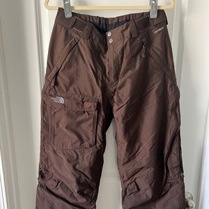 North Face Brown Snow Pants